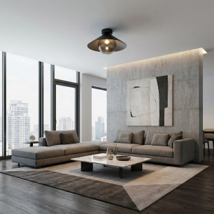 Lampa Mono 1S Plafon Bl Grafit Emibig