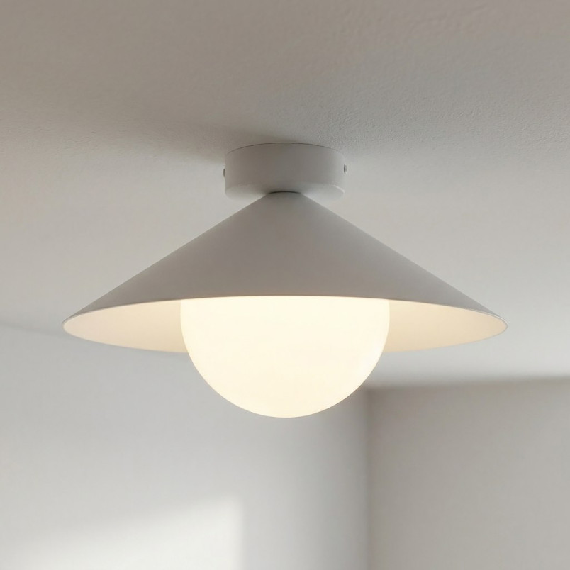 Lampa Mono 1S Plafon White Opal Emibig