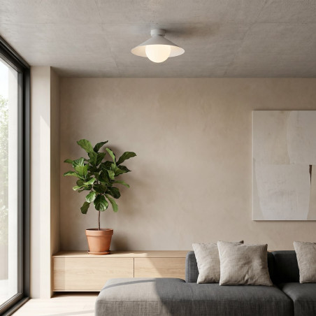 Lampa Mono 1S Plafon White Opal Emibig