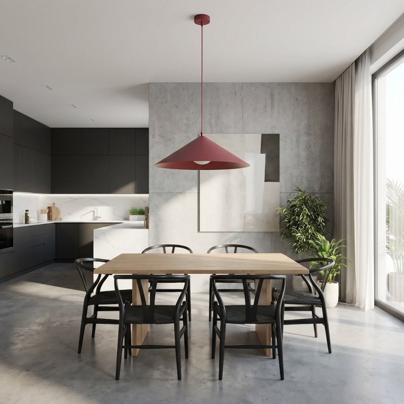 Lampa Mono 1L Burgundy Opal Emibig