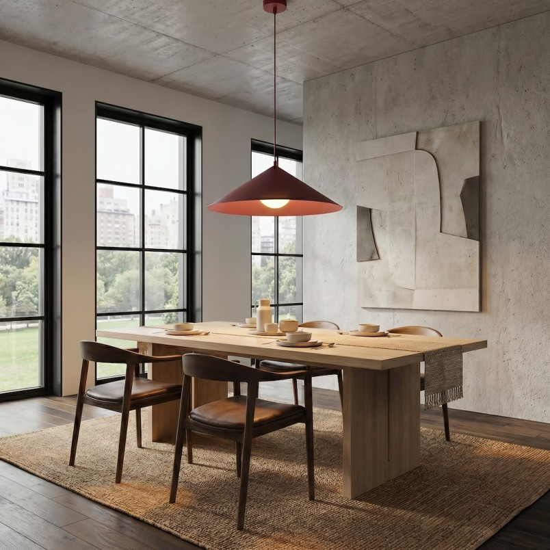 Lampa Mono 1L Burgundy Opal Emibig