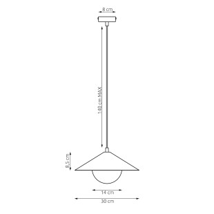 Lampa Mono 1S Bl Grafit Emibig