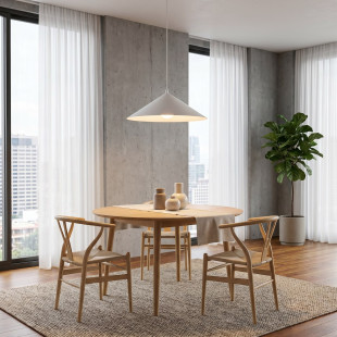 Lampa Mono 1L White Opal Emibig