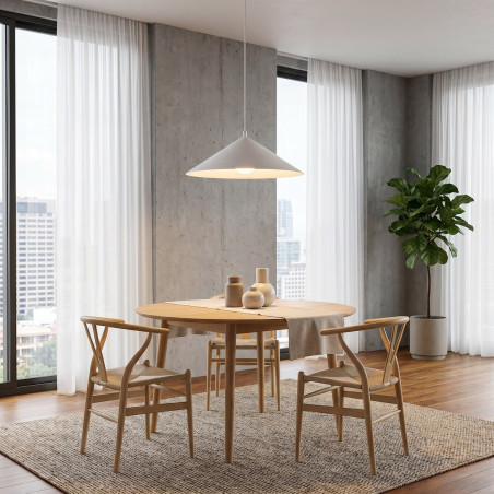 Lampa Mono 1L White Opal Emibig