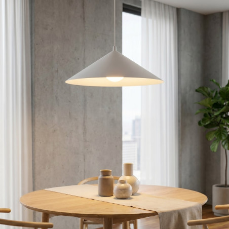 Lampa Mono 1L White Opal Emibig