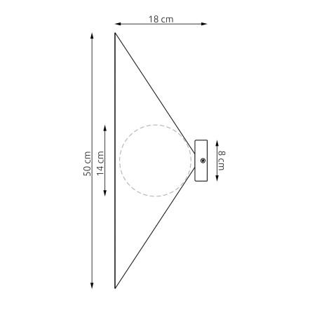 Lampa Mono K1L Bl Opal Emibig