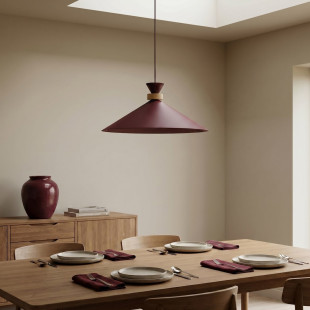 Lampa Olivo 1L Burgundy Emibig