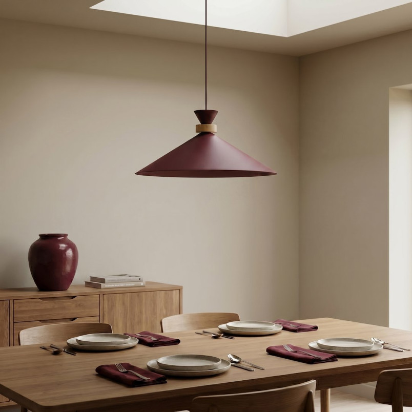 Lampa Olivo 1L Burgundy Emibig