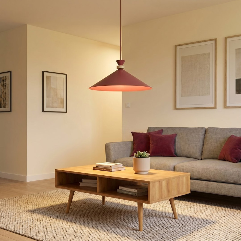 Lampa Olivo 1L Burgundy Emibig