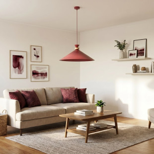Lampa Olivo 1L Burgundy Emibig