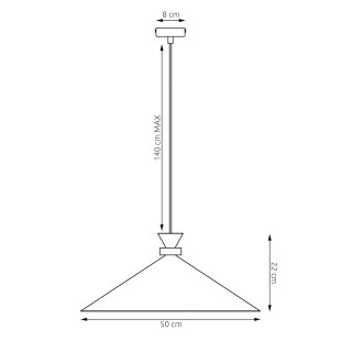 Lampa Olivo 1L Burgundy Emibig