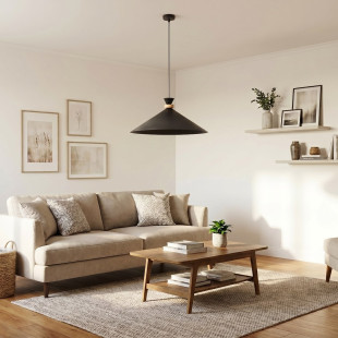 Lampa Olivo 1L Black Emibig