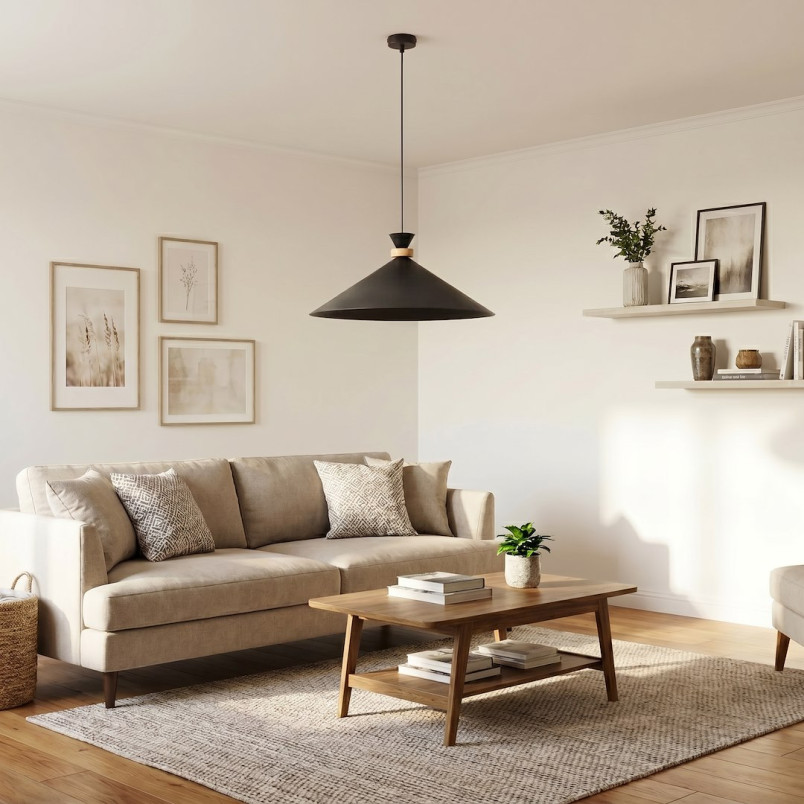 Lampa Olivo 1L Black Emibig