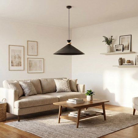 Lampa Olivo 1L Black Emibig