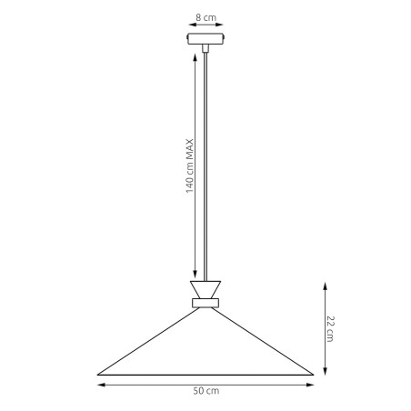 Lampa Olivo 1L White Emibig