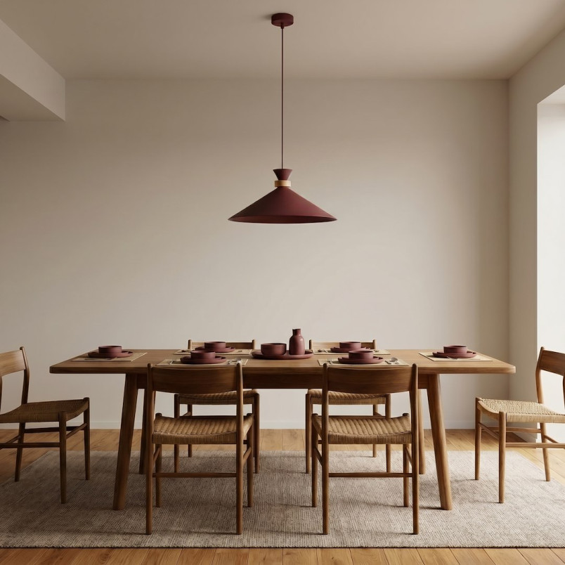 Lampa Olivo 1M Burgundy Emibig