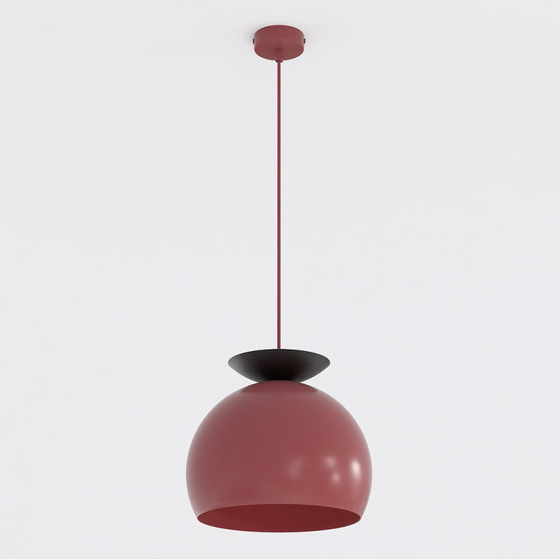 Lampa Geo 1 Burgundy Black Emibig