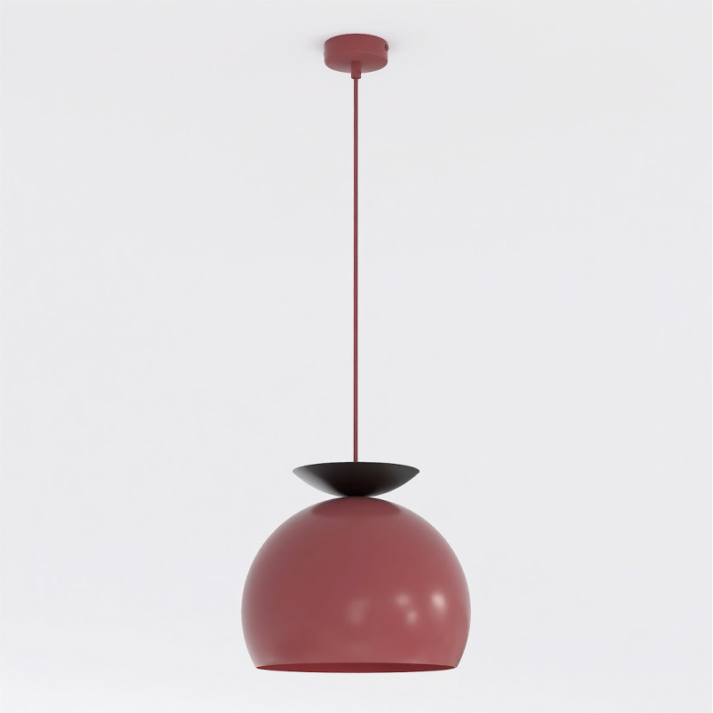 Lampa Geo 1 Burgundy Black Emibig