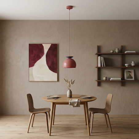 Lampa Geo 1 Burgundy Black Emibig