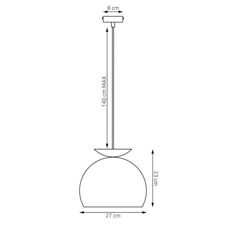 Lampa Geo 1 White Mokka Emibig