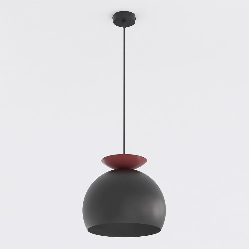 Lampa Geo 1 Black Burgundy Emibig