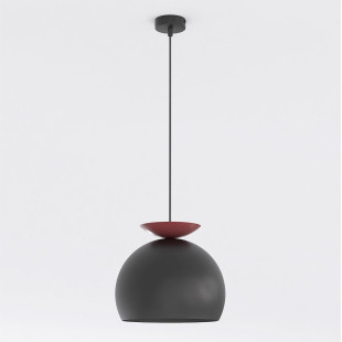 Lampa Geo 1 Black Burgundy Emibig