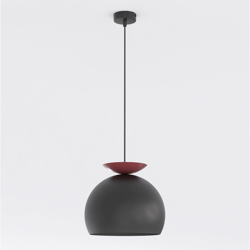 Lampa Geo 1 Black Burgundy Emibig