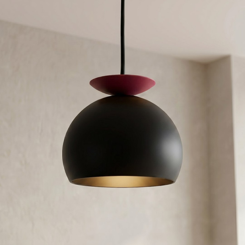 Lampa Geo 1 Black Burgundy Emibig