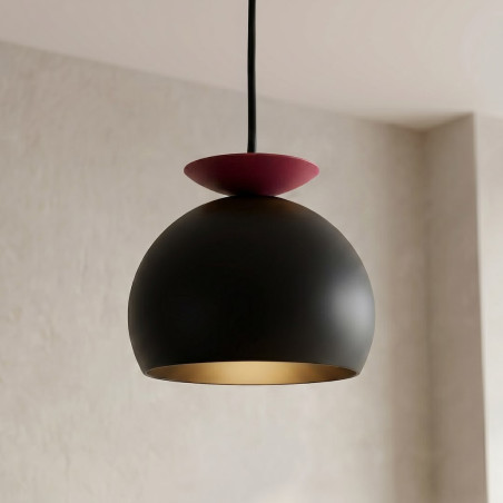 Lampa Geo 1 Black Burgundy Emibig