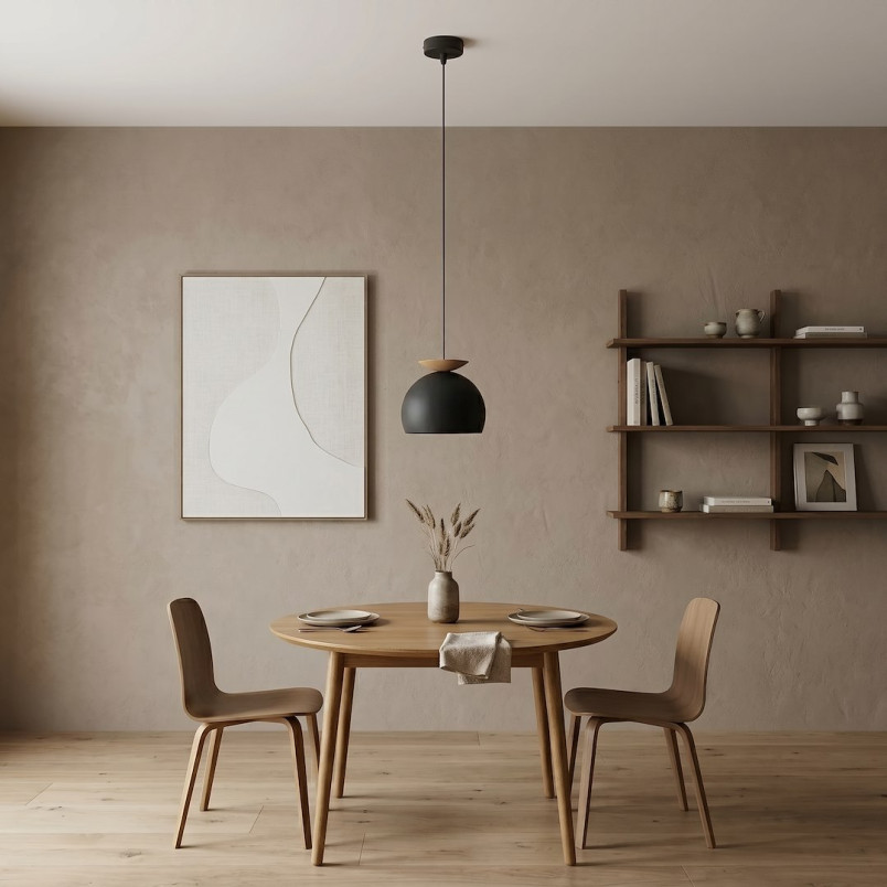 Lampa Geo 1 Black Mokka Emibig