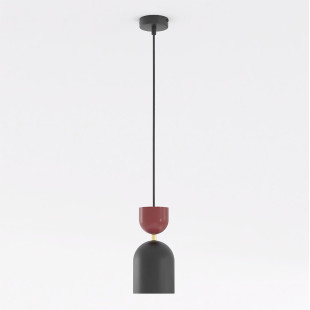 Lampa Gaudi 1 Black Burgundy Emibig