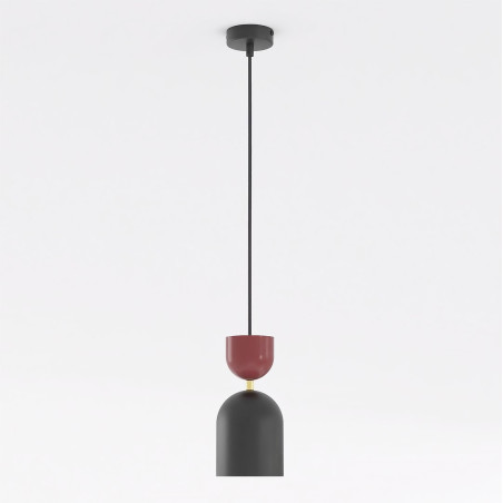 Lampa Gaudi 1 Black Burgundy Emibig