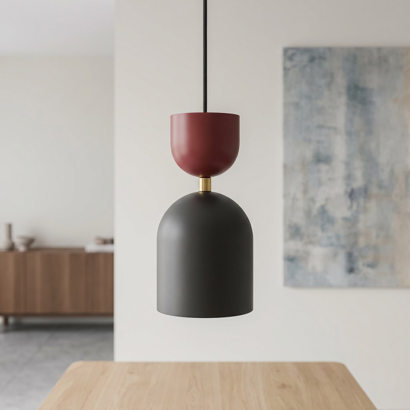 Lampa Gaudi 1 Black Burgundy Emibig