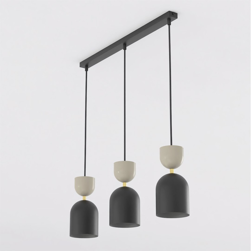 Lampa Gaudi 3 Black Mokka Emibig