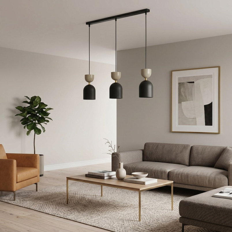 Lampa Gaudi 3 Black Mokka Emibig