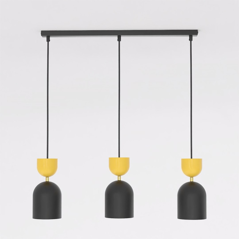 Lampa Gaudi 3 Black Orange Emibig
