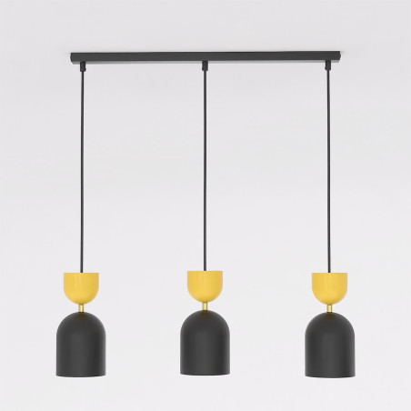 Lampa Gaudi 3 Black Orange Emibig