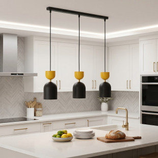 Lampa Gaudi 3 Black Orange Emibig