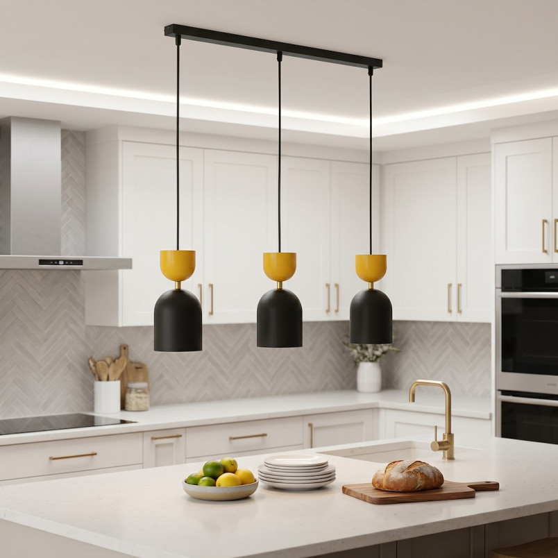 Lampa Gaudi 3 Black Orange Emibig