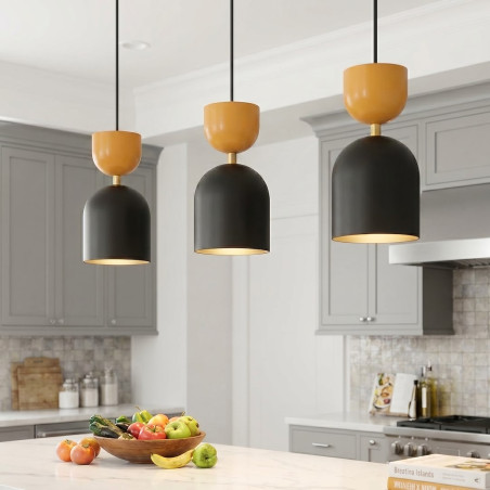 Lampa Gaudi 3 Black Orange Emibig