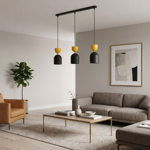 Lampa Gaudi 3 Black Orange Emibig