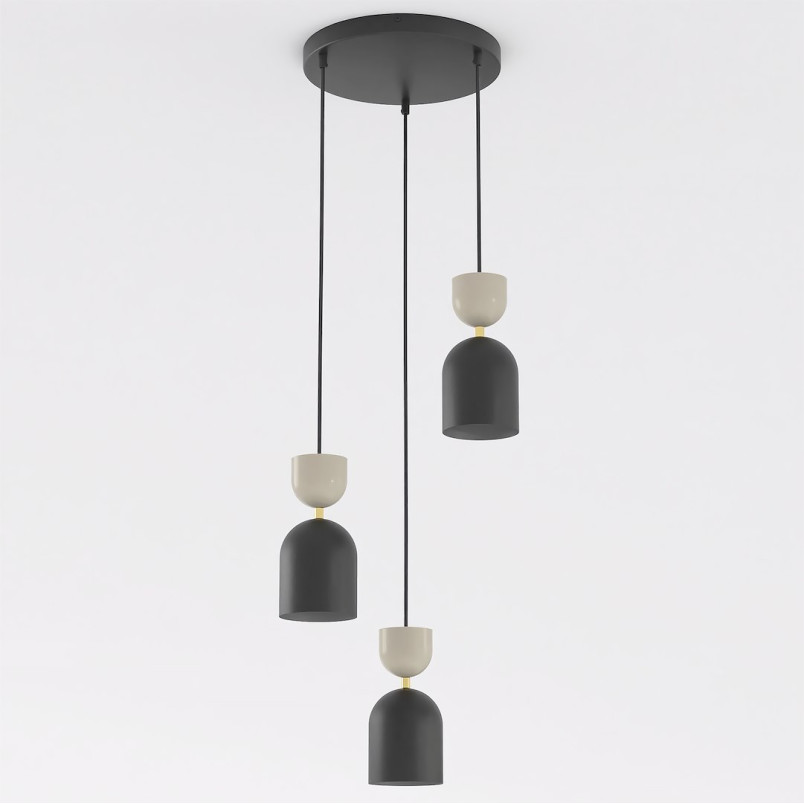 Lampa Gaudi 3Prem Black Mokka Emibig