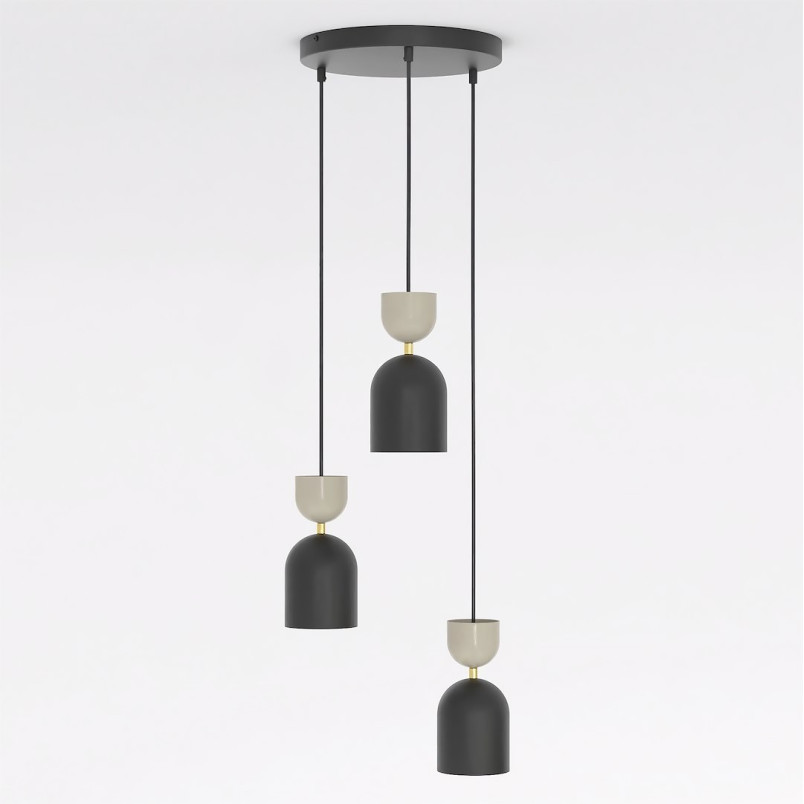 Lampa Gaudi 3Prem Black Mokka Emibig