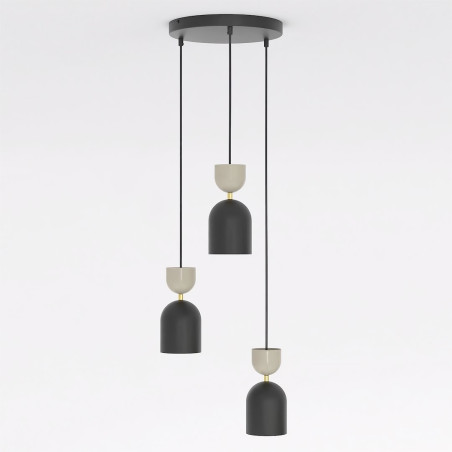 Lampa Gaudi 3Prem Black Mokka Emibig