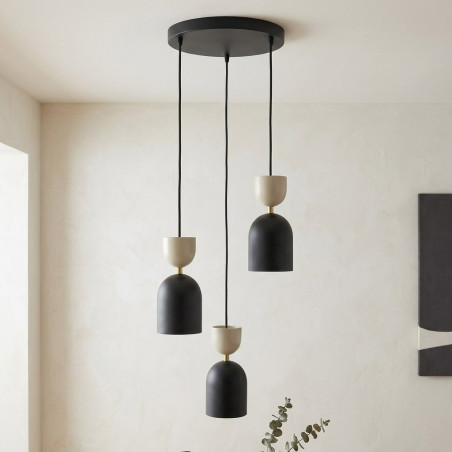 Lampa Gaudi 3Prem Black Mokka Emibig