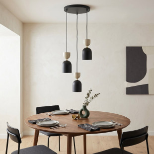 Lampa Gaudi 3Prem Black Mokka Emibig