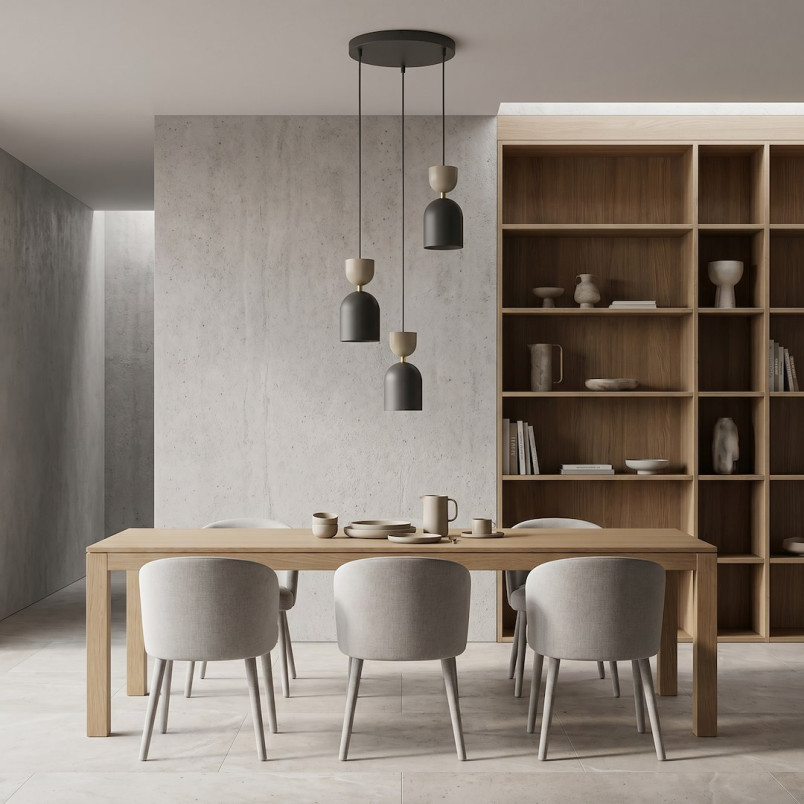 Lampa Gaudi 3Prem Black Mokka Emibig