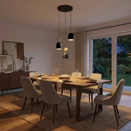 Lampa Gaudi 3Prem Black Mokka Emibig