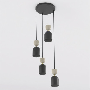 Lampa Gaudi 4Prem Black Mokka Emibig