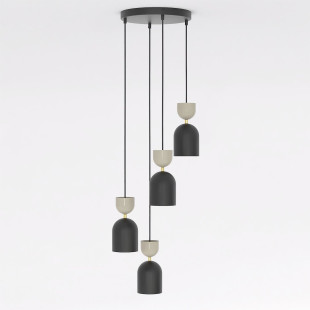 Lampa Gaudi 4Prem Black Mokka Emibig